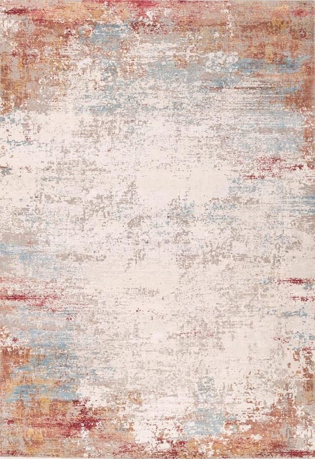 Rugsman Onyx 45 Vloerkleed Ø 160 cm Beige Rectangular Runner Round Acrylic Bamboo silk Cotton Dining room Living room Abstract Design Modern