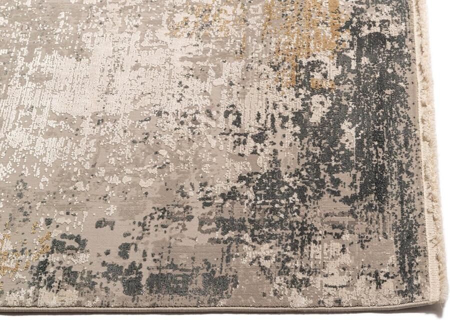 Rugsman Onyx 69 Vloerkleed 80 x 300 cm Multicolor Rectangular Runner Round Acrylic Bamboo silk Cotton Dining room Living room Abstract Design Modern