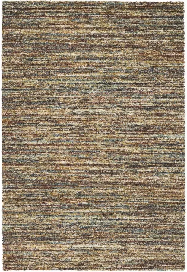 Rugsman Camel Vloerkleed 120 x 170 cm Veelkleurigcolor Rectangular Polypropylene Woonkamer Schakering Shaggy Hoogpolig Modern