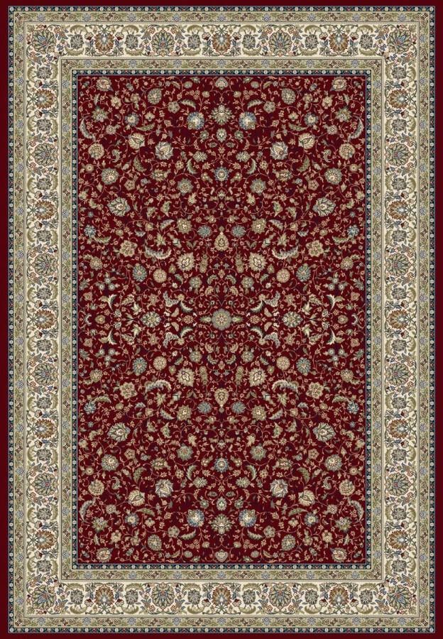 Rugsman Classico 057.0221.1414 Vloerkleed 80 x 300 cm Red Rectangular Runner Polypropylene Dining room Living room Floral Classic