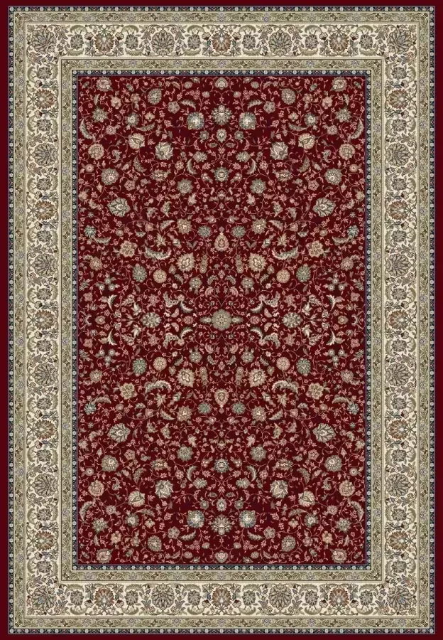 Rugsman Classico 057.0221.1414 Vloerkleed 160 x 230 cm Red Rectangular Runner Polypropylene Dining room Living room Floral Classic