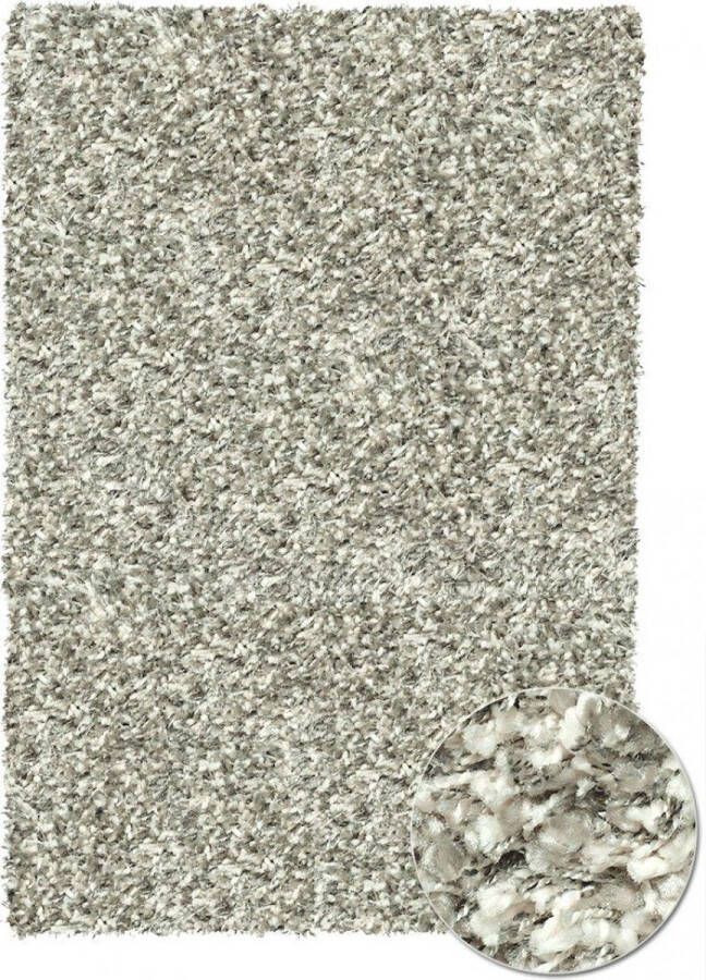 Rugsman Mellow Vloerkleed 240 x 340 cm Grijs Rectangular Runner Round Syntethisch Woonkamer Effen Shaggy Hoogpolig Modern - Foto 2