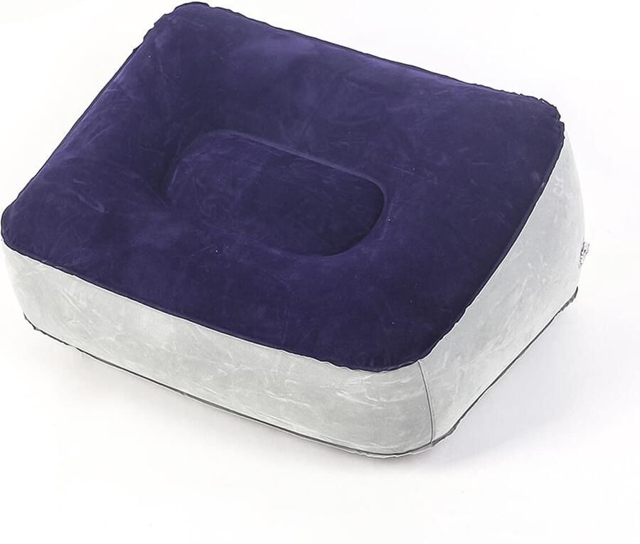 Ruiqas Opblaasbaar voetensteunkussen voor op reis en thuis vermindert zwellingen verbetert de bloedsomloop reisaccessoires