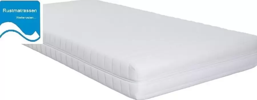 Rustmatrassen.nl Ledikant Matras 60x100 x14cm-SG25-Anti-allergische wasbare hoes met rits