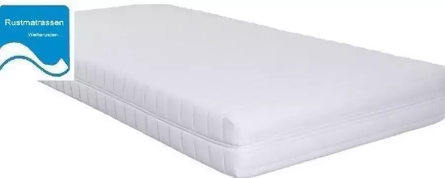Rustmatrassen.nl Ledikant Matras 80x135 x14cm-SG25-Anti-allergische wasbare hoes met rits