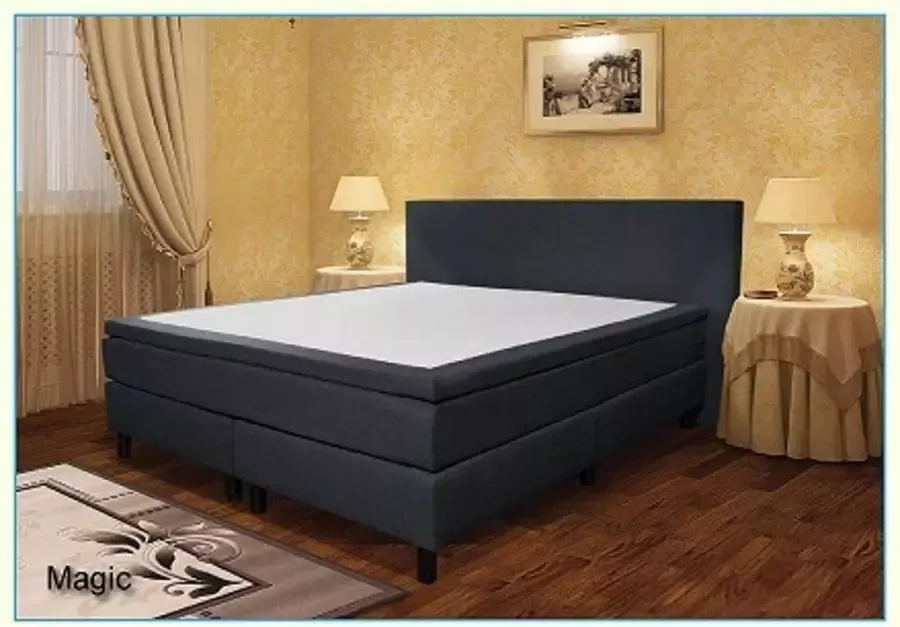 Rustmatrassen.nl Rustmatrassen Roma Boxspring 160x200 cm Grijs