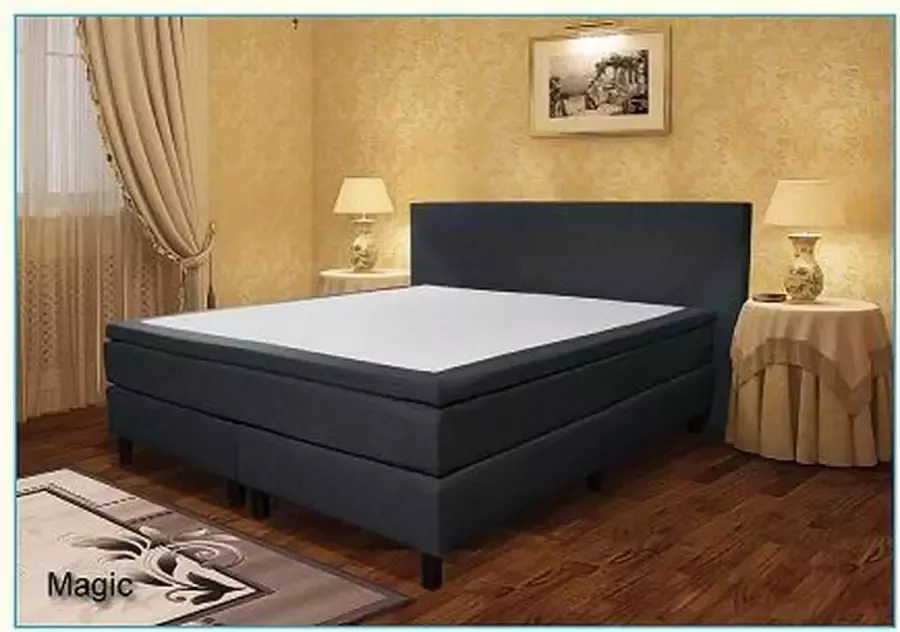 Rustmatrassen.nl Rustmatrassen Roma Boxspring 180x200 cm Grijs