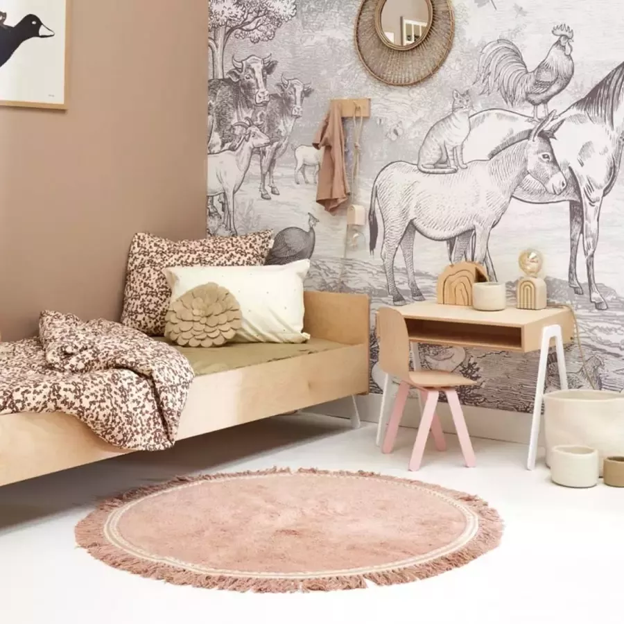 Ruxy Olivia Vloerkleed Ø 110 cm Roze