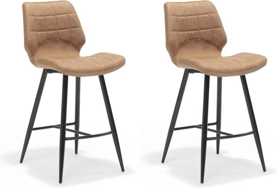 RV-Design Borgo Barkruk 46 x 57 x 98 cm Soft Cognac