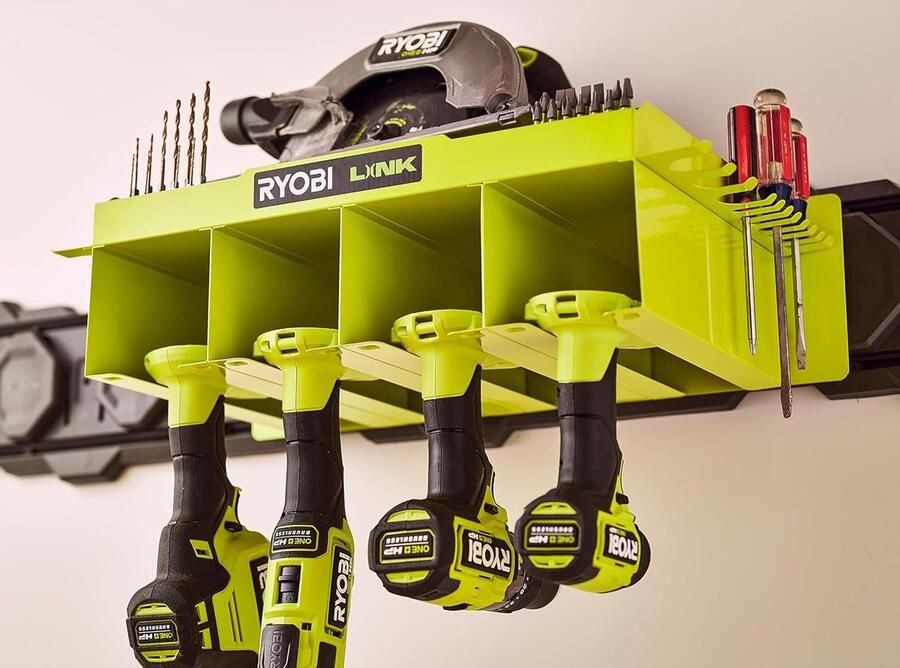 Ryobi LINK Opbergsysteem RSLW401 Wandplank voor ONE+ Gereedschap (draagvermogen tot 22 7 kg)