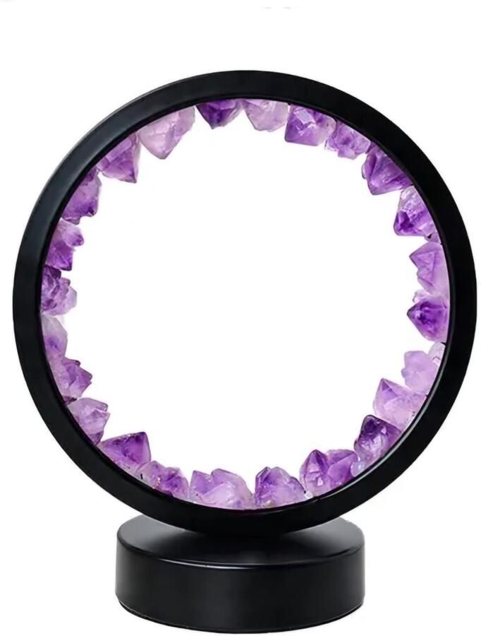 S4H Amethist Edelstenen Lamp met usb