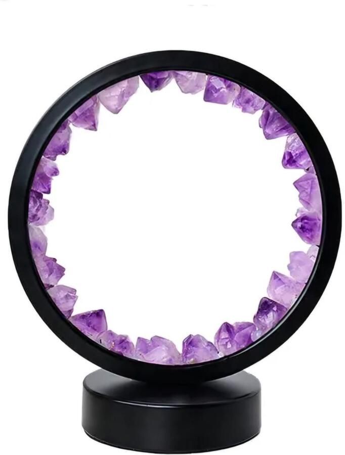 S4H Amethist Edelstenen Lamp met usb