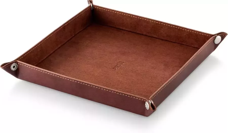 SAETTI Valet Tray Luxe Accessoires Blad Bureau Tafel Organizer Dienblad Catchall Echt Leer
