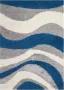 Safavieh Abstract Woven Indoor Rug Shag in Blue 160 X 229 cm - Thumbnail 3