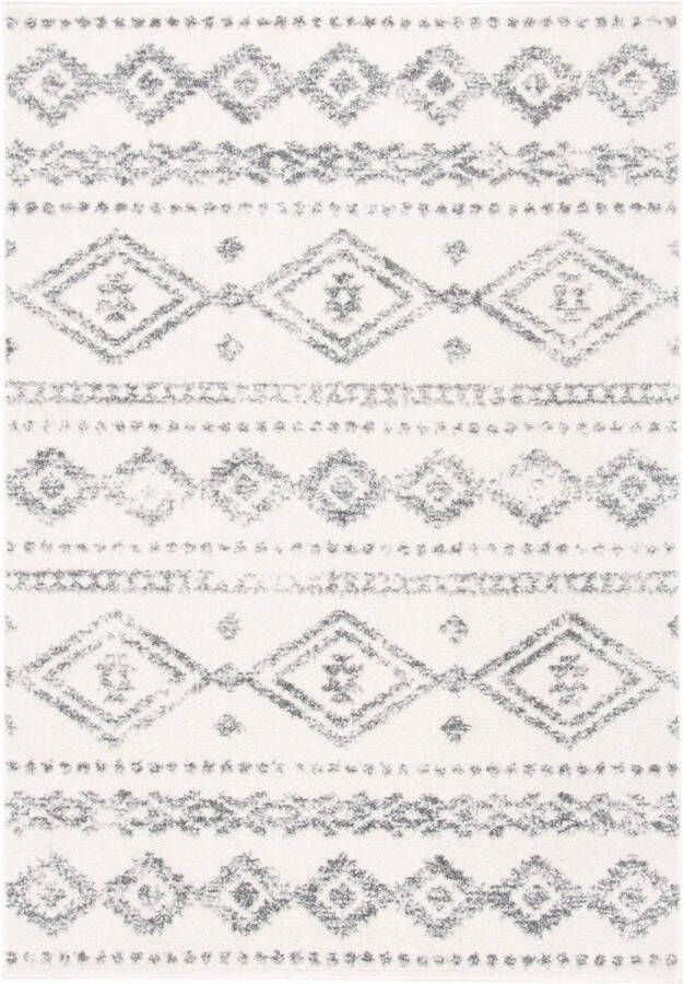 Safavieh Bohemian Woven Indoor Rug Tulum in White 201 X 262 cm