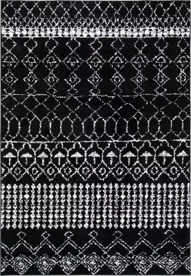 Safavieh Boho Chic Woven Indoor Rug Tulum in Black 160 X 229 cm
