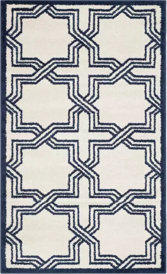 Safavieh Marokkaans Trellis Geweven Tapijt voor Binnen- Outdoorgebruik Amherst collectie AMT422 in Tarwe & Beige 183 X 274 cm - Foto 10