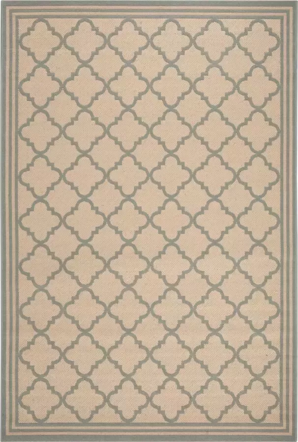 Safavieh Trellis Indoor Outdoor Geweven Vloerkleed Beachhouse Collectie BHS121 in Olijf & Crème 79 X 152 cm - Foto 2