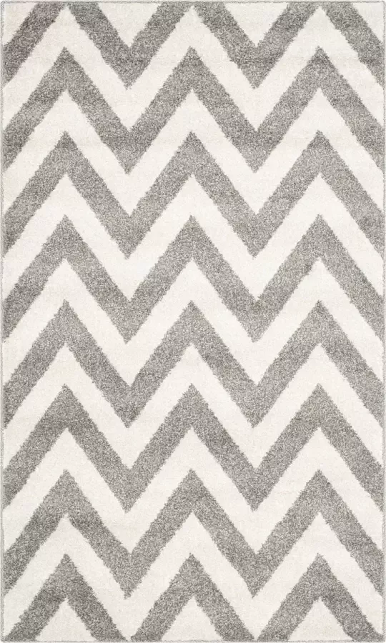 Safavieh Chevron Geweven Binnen Outdoor Vloerkleed Amherst Collectie AMT419 in Lichtgrijs & Beige 91 X 152 cm - Foto 7