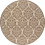 Safavieh Damask Indoor Outdoor Geweven Vloerkleed Beachhouse Collectie BHS135 in Creme & Beige 201 X 201 cm - Thumbnail 2