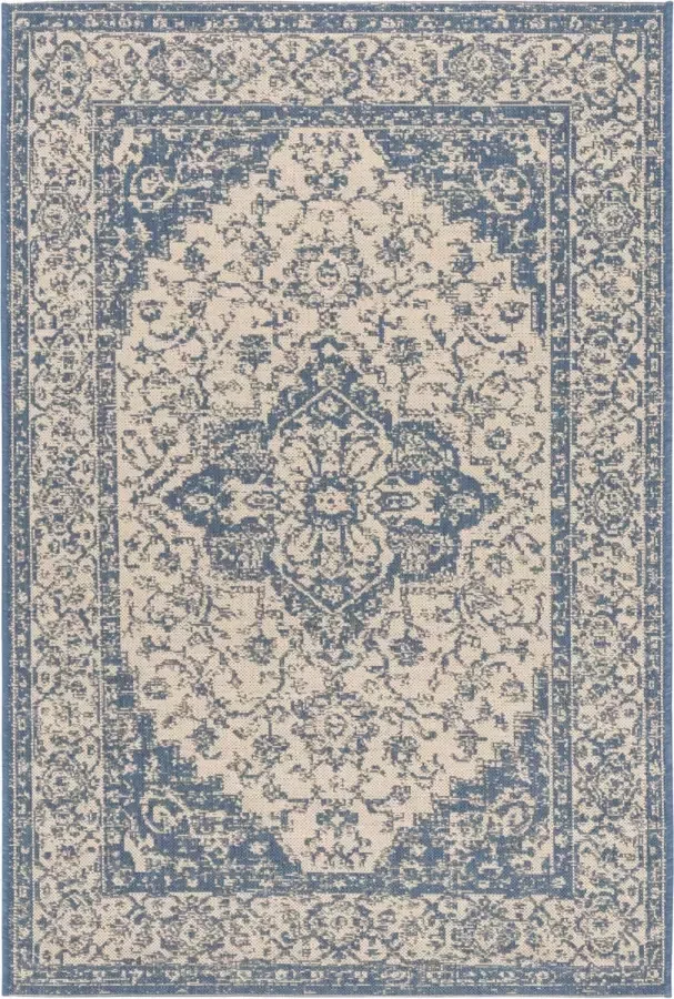 Safavieh Medallion Indoor Outdoor Geweven Vloerkleed Beachhouse Collectie BHS137 in Creme & Beige 201 X 290 cm - Foto 4