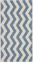 Safavieh Chevron Geweven Binnen Outdoor Vloerkleed Courtyard collectie CY6245 in Blauw & Beige 61 X 109 cm - Thumbnail 1