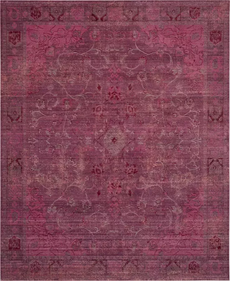 Safavieh Craft Art-geïnspireerd binnengeweven vloerkleed Valencia collectie VAL103 in rood & rood 244 X 305 cm