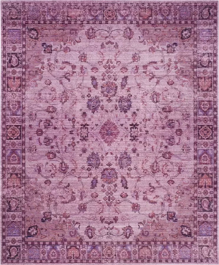 Safavieh Craft Art-geïnspireerd binnengeweven vloerkleed Valencia collectie VAL105 in Roze & Multi 69 X 244 cm