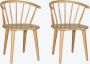 Safavieh Curved Side stoelen Set van 2 - Thumbnail 2