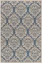 Safavieh Damask Indoor Outdoor Geweven Vloerkleed Beachhouse Collectie BHS135 in Aqua & Cream 122 X 183 cm - Thumbnail 1