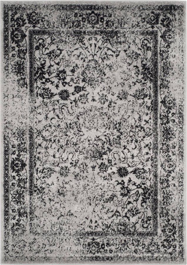 Safavieh Distressed Vintage Indoor Woven Area Rug Adirondack Collection ADR109 in Grijs & Zwart 122 X 183 cm