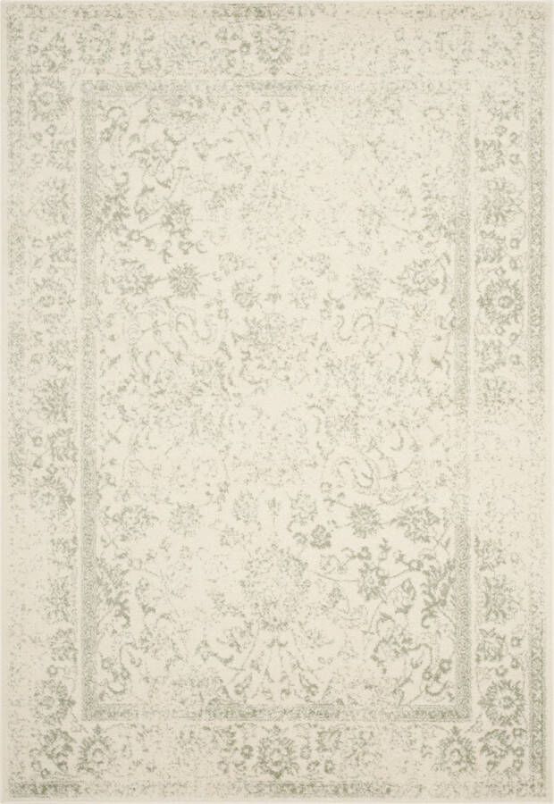 Safavieh Distressed Vintage Indoor Woven Area Rug Adirondack Collection ADR109 in Ivory & Sage 183 X 274 cm