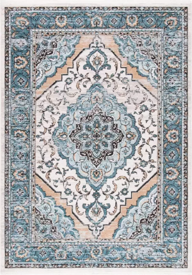 Safavieh Eigentijds Geweven Binnen Vloerkleed Shivan Collectie SHV704 in Blauw & Grijs 160 X 229 cm