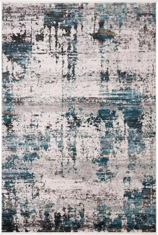 Safavieh Eigentijds Geweven Binnen Vloerkleed Shivan Collectie SHV736 in Ivoor & Navy 183 X 274 cm