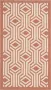 Safavieh Eigentijds Geweven Binnen Outdoor Vloerkleed Courtyard Collectie CY6113 in Beige & Terracotta 61 X 109 cm - Thumbnail 1