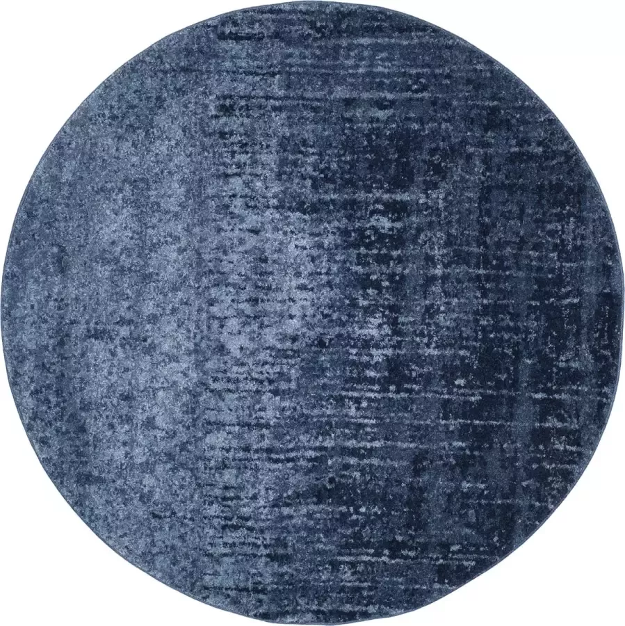 Safavieh Eigentijds Geweven Vloerkleed voor Binnen Retro Collectie RET2770 in Lichtblauw & Blauw 183 X 183 cm