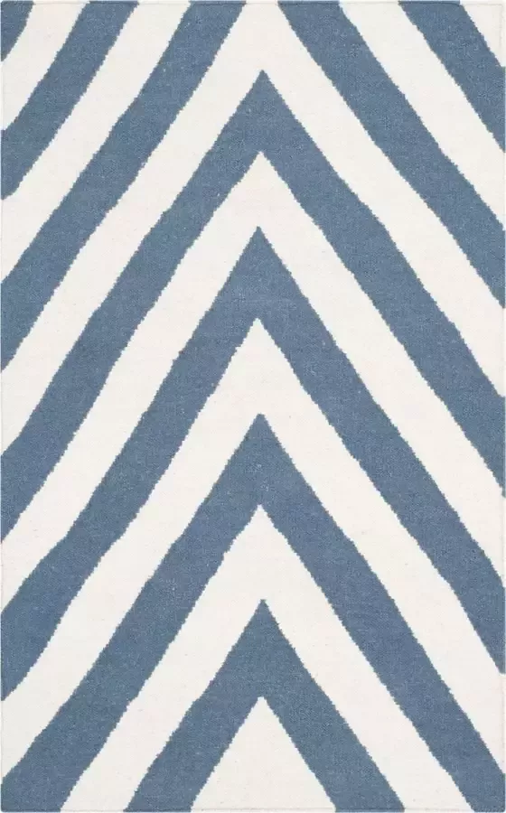 Safavieh Eigentijds Indoor Flatweave Vloerkleed Dhurrie Collectie DHU568 in Grijs & Ivoor 122 X 183 cm - Foto 2