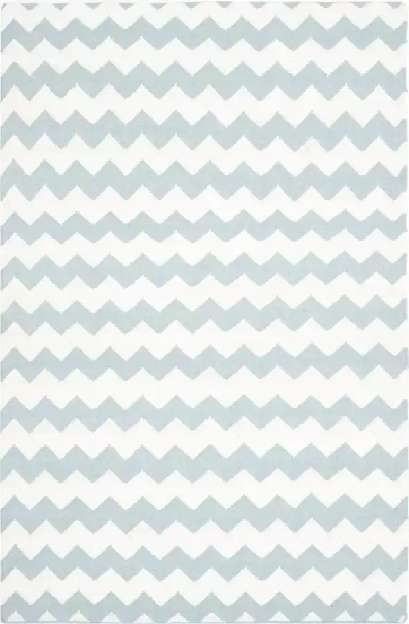 Safavieh Eigentijds Indoor Flatweave Vloerkleed Dhurrie Collectie DHU644 in Ivoor & Blauw 122 X 183 cm - Foto 2