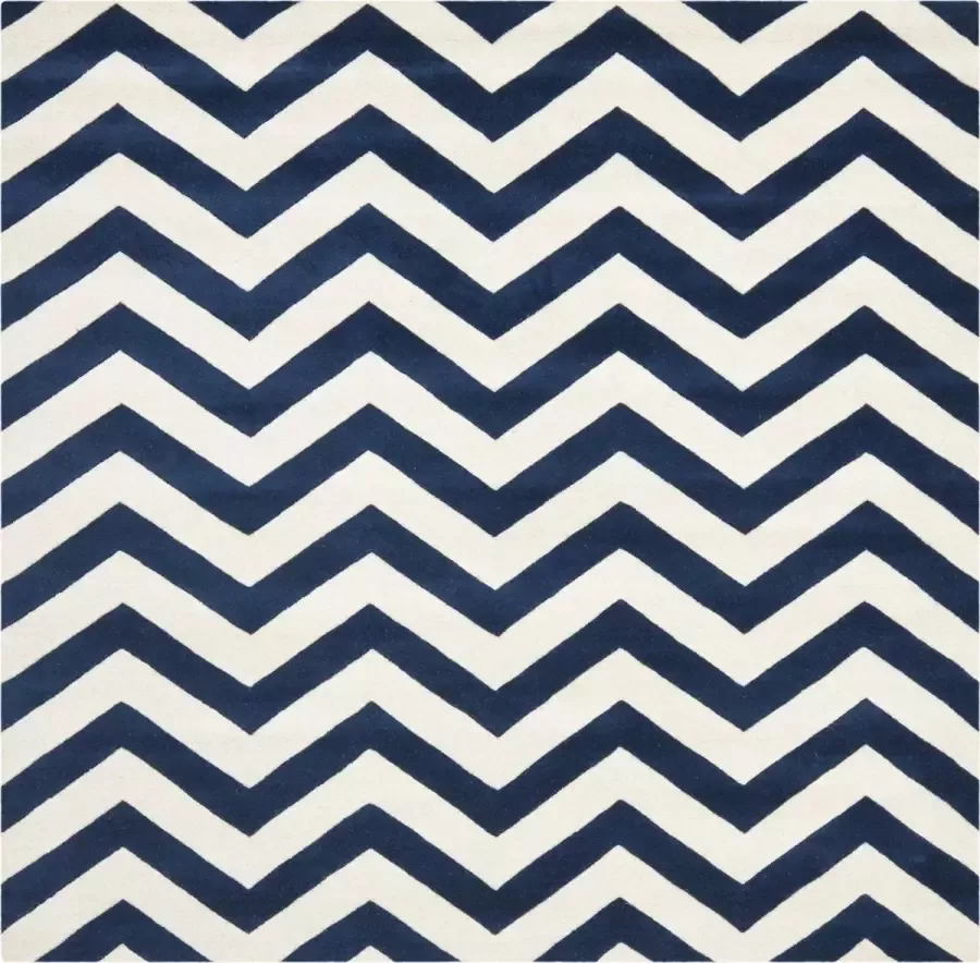 Safavieh Eigentijds Indoor Hand Getuft Vloerkleed Chatham Collectie CHT715 in Donkergrijs & Ivoor 152 X 244 cm - Foto 2