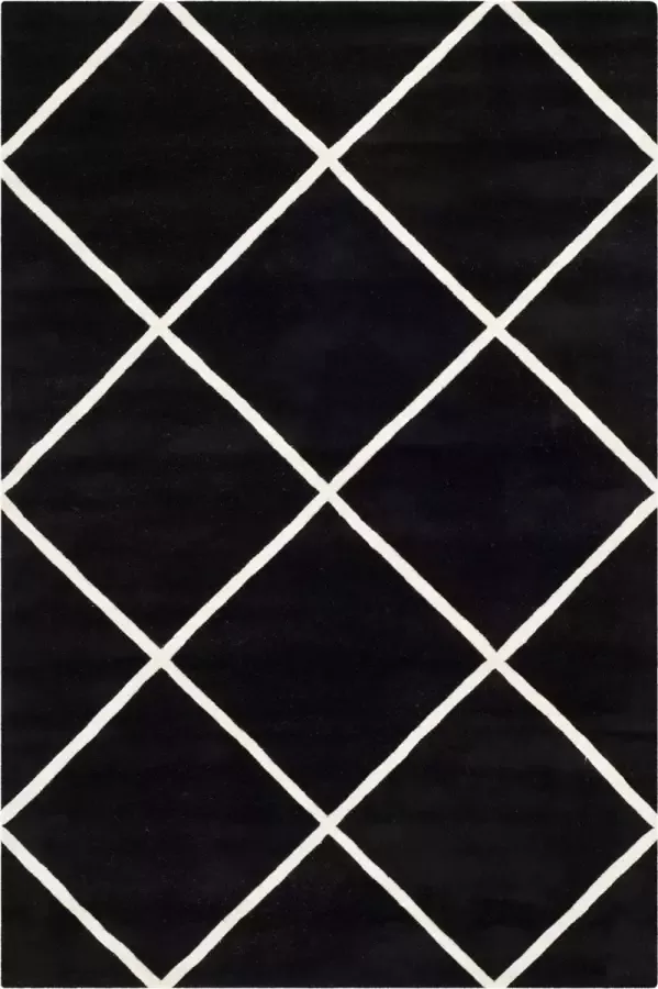 Safavieh Eigentijds Indoor Hand Getuft Vloerkleed Chatham Collectie CHT720 in Zwart & Ivoor 152 X 244 cm - Foto 4