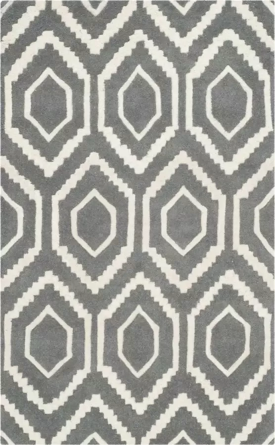 Safavieh Eigentijds Indoor Hand Getuft Vloerkleed Chatham Collectie CHT731 in Donkerblauw & Ivoor 69 X 152 cm - Foto 2