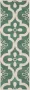 Safavieh Eigentijds Indoor Hand Getuft Vloerkleed Chatham Collectie CHT751 in Teal & Ivoor 69 X 213 cm - Thumbnail 1
