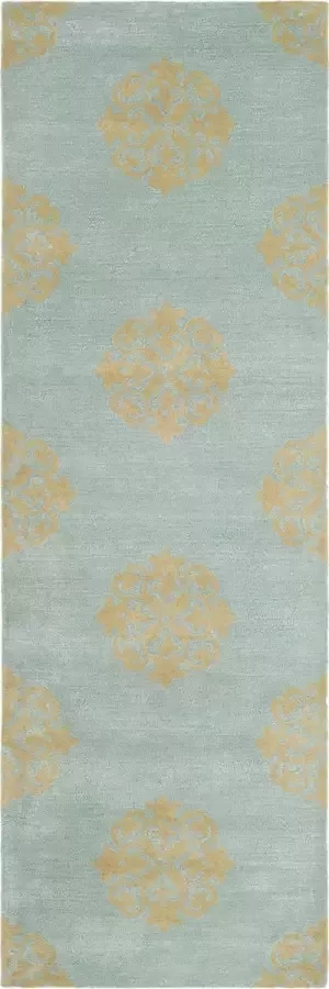 Safavieh Eigentijds Indoor Hand Getuft Vloerkleed Soho Collectie SOH424 in Turquoise 76 X 244 cm