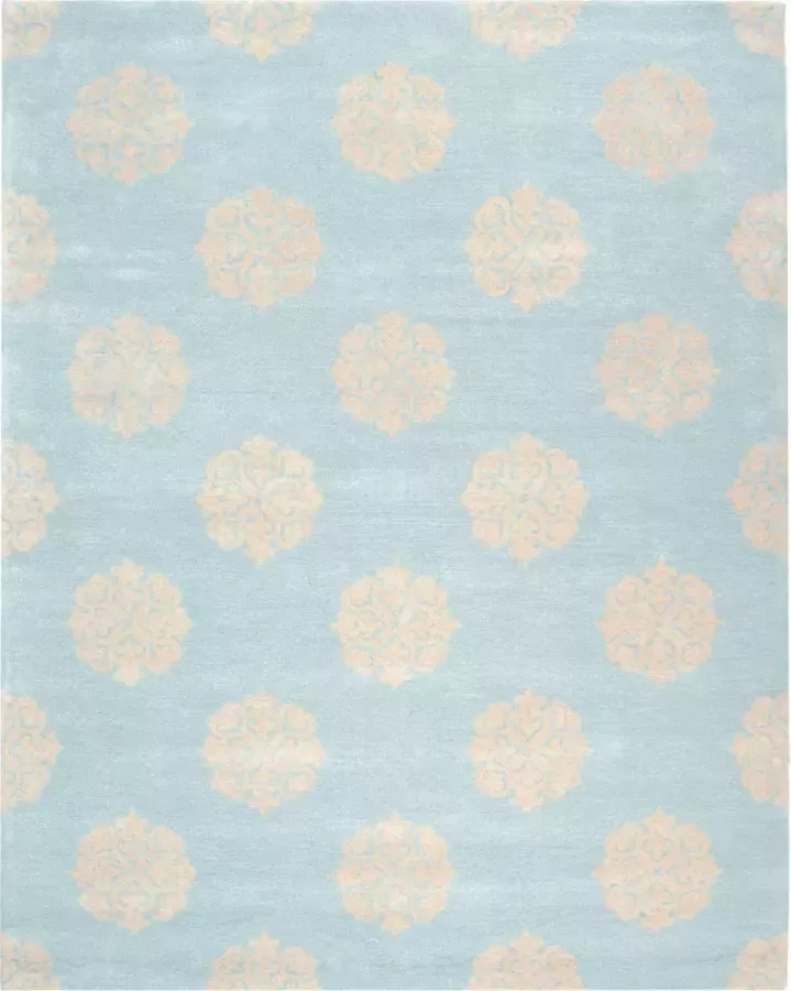 Safavieh Eigentijds Indoor Hand Getuft Vloerkleed Soho Collectie SOH724 in Turquoise & Geel 183 X 274 cm