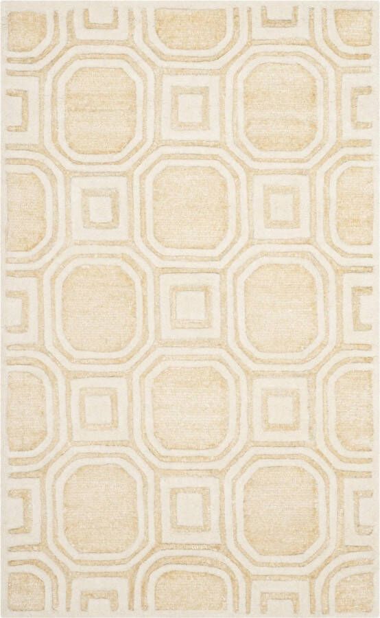 Safavieh Geometric Indoor Woven Area Rug Precious Collection PRE153 in Grey & Neutral 122 X 183 cm