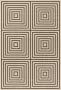 Safavieh Geometrisch Geweven Binnen Outdoor Vloerkleed Beachhouse Collectie BHS123 in Creme & Bruin 183 X 274 cm - Thumbnail 2