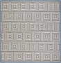 Safavieh Geometrisch Geweven Binnen Outdoor Vloerkleed Beachhouse Collectie BHS173 in Creme & Blauw 201 X 290 cm - Thumbnail 2