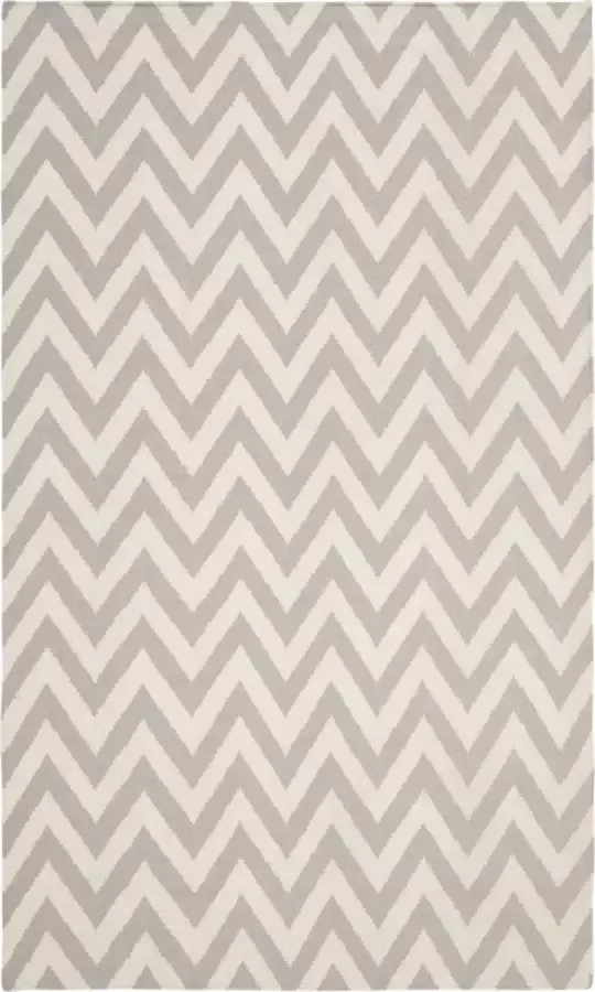 Safavieh Eigentijds Indoor Flatweave Vloerkleed Dhurrie Collectie DHU557 in Grijs & Ivoor 183 X 183 cm - Foto 5