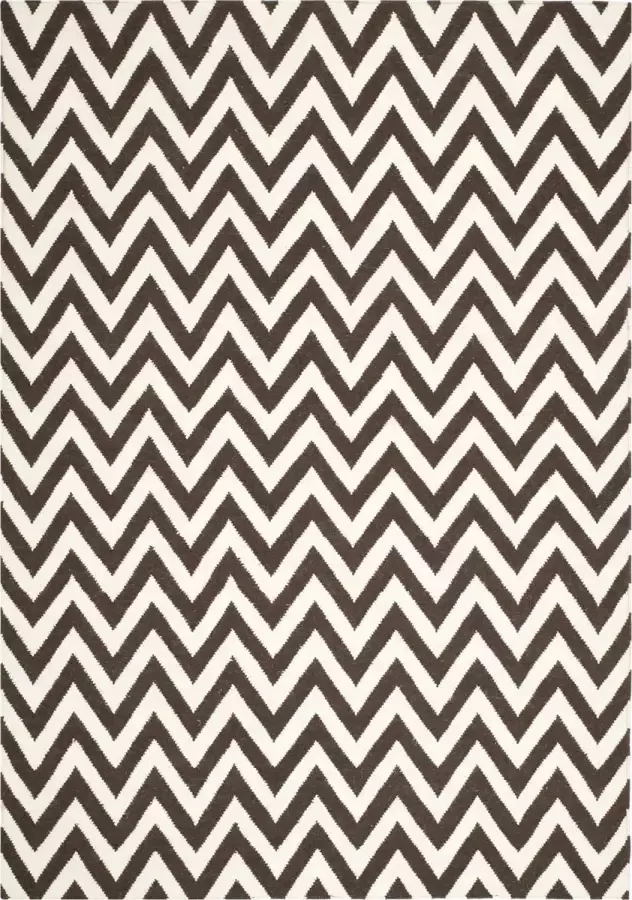 Safavieh Eigentijds Indoor Flatweave Vloerkleed Dhurrie Collectie DHU557 in Grijs & Ivoor 183 X 183 cm - Foto 2