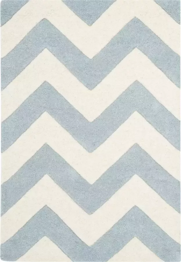 Safavieh Eigentijds Indoor Hand Getuft Vloerkleed Chatham Collectie CHT715 in Donkerblauw & Ivoor 213 X 213 cm - Foto 6